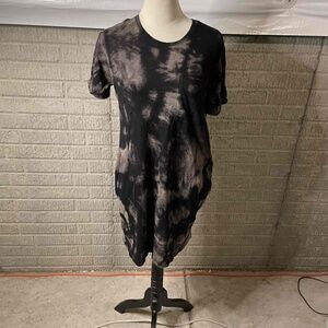 ATM Anthony Thomas Melillo Tie Dye Cotton Short Sleeve Shirt Dress Size XS